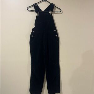 D’Mode Black Velvet Overalls